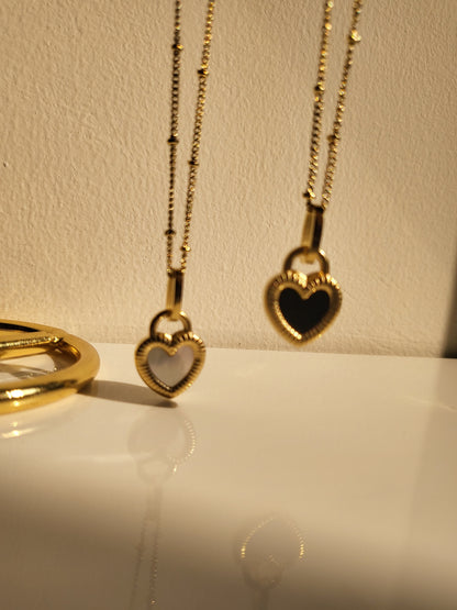 Heart Necklace ( Reversible)