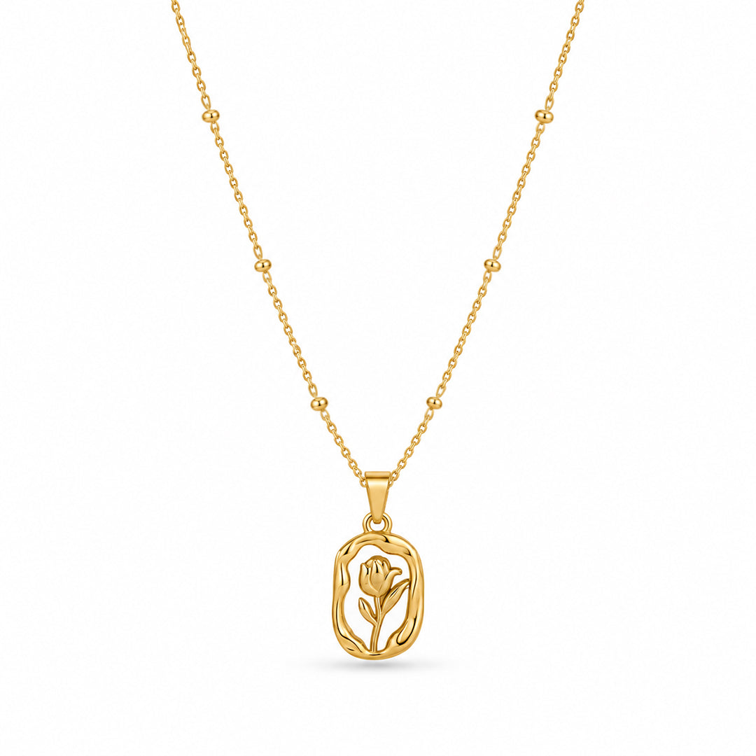 Statement Rose Necklace