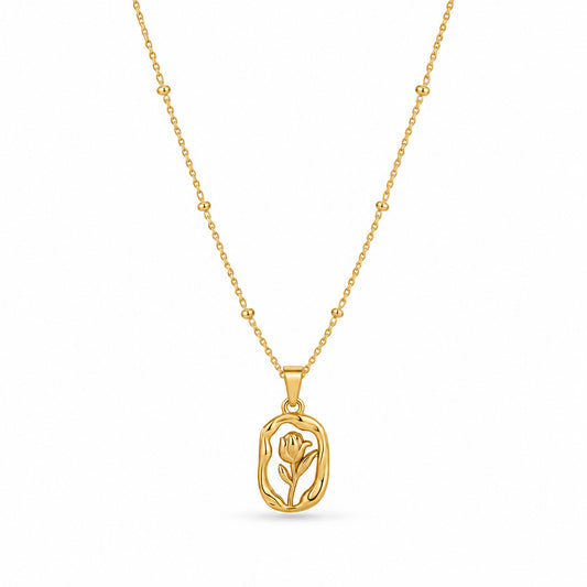 Statement Rose Necklace