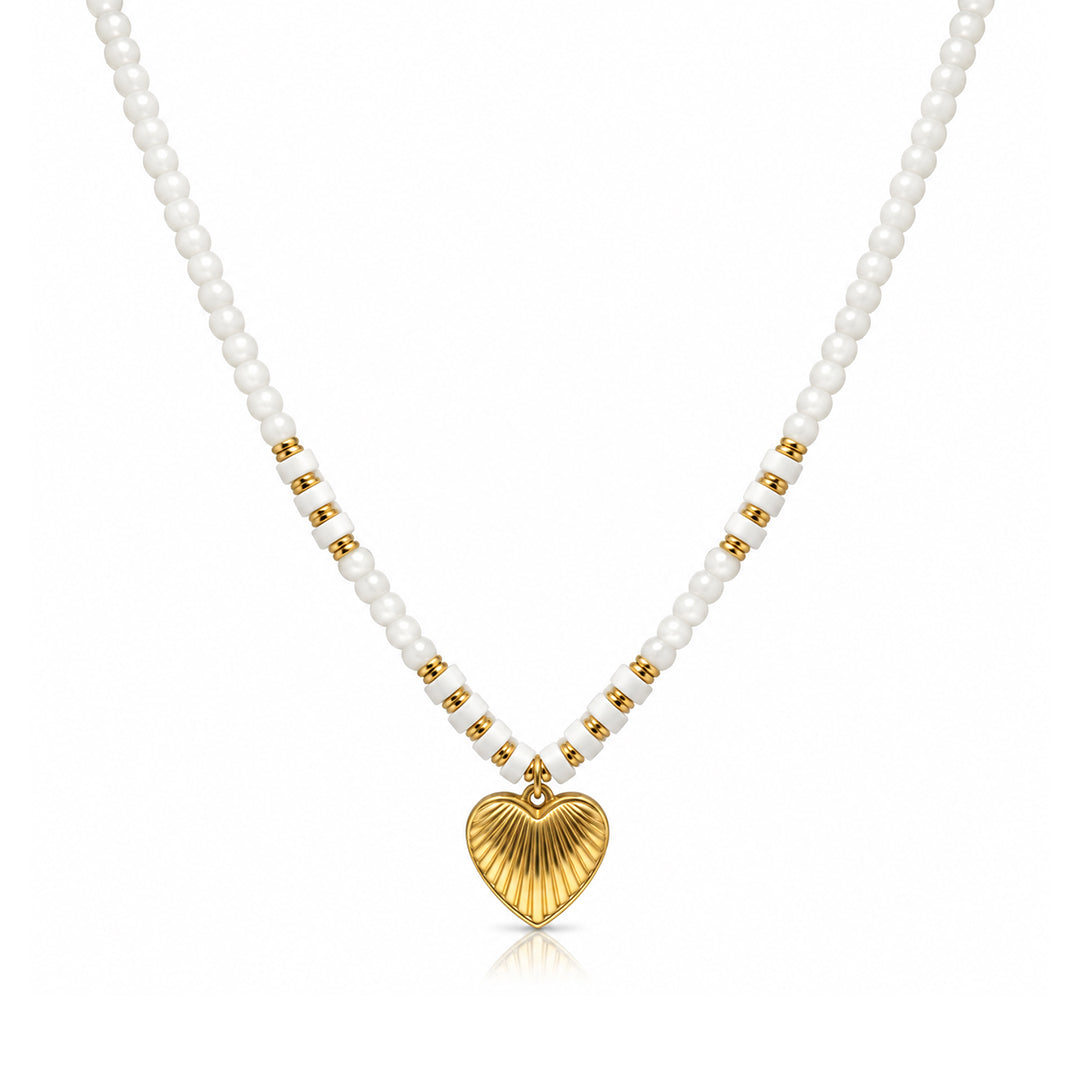 Sage and Pearl Necklace