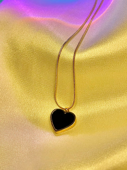 Reversible Heart Necklace