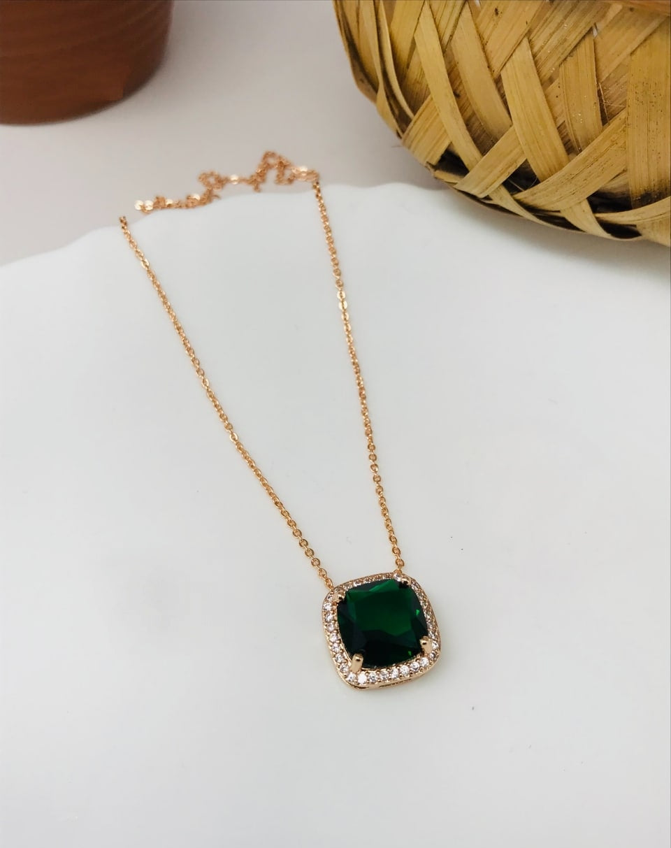 Delnaz Emerald Necklace