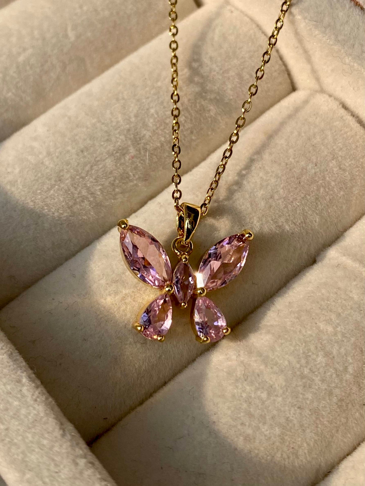 Crystal Butterfly Necklace